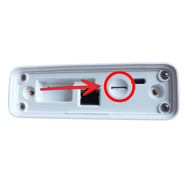 Airtel antenna SIM card slot showing correct insertion point